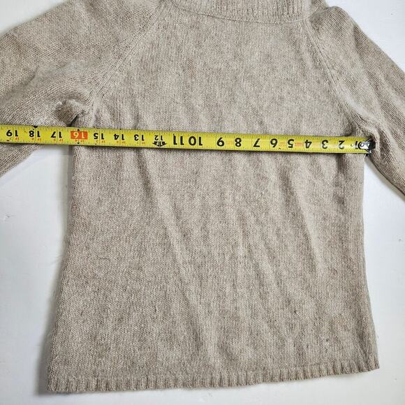 Rafaella Sweater Womens S Tan Rabbit Hair Lambs Wool Vintage Turtleneck - Picture 3 of 7